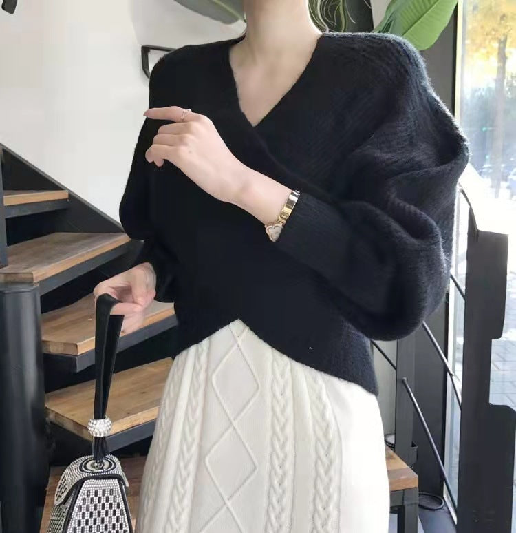 Ravora Paris™ | Pull en tricot croisé chic