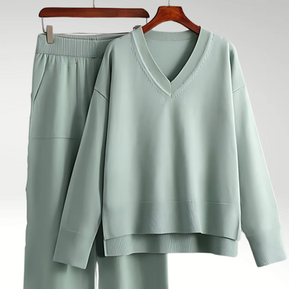 Ravora Paris™ | Luxe Ensemble deux pièces col V
