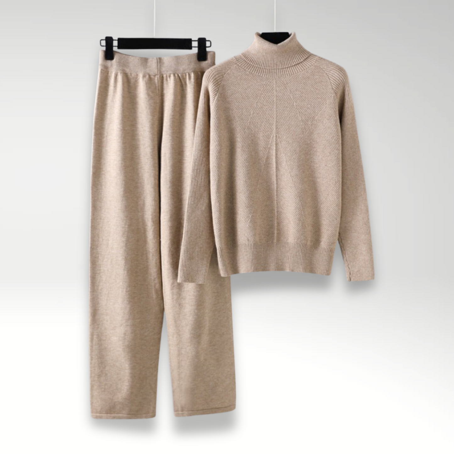 Ravora Paris™ | Ensemble deux pièces Lounge en tricot torsadé