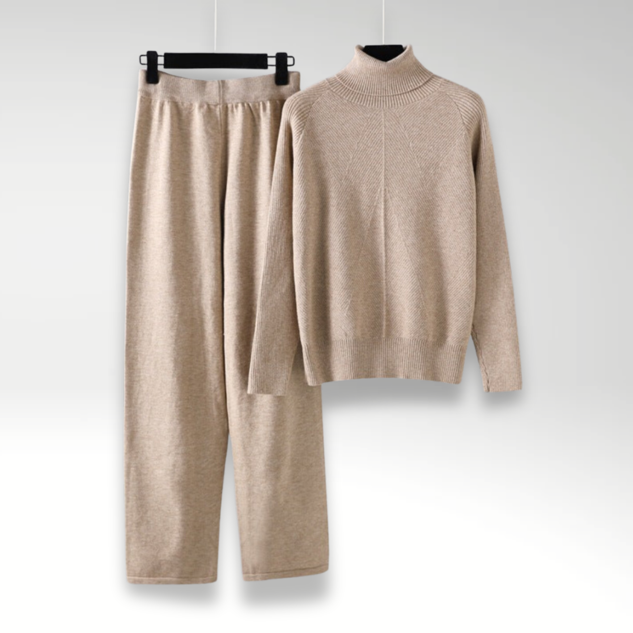 Ravora Paris™ | Ensemble deux pièces Lounge en tricot torsadé