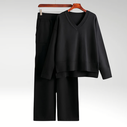 Ravora Paris™ | Ensemble deux pièces luxueux à col en V
