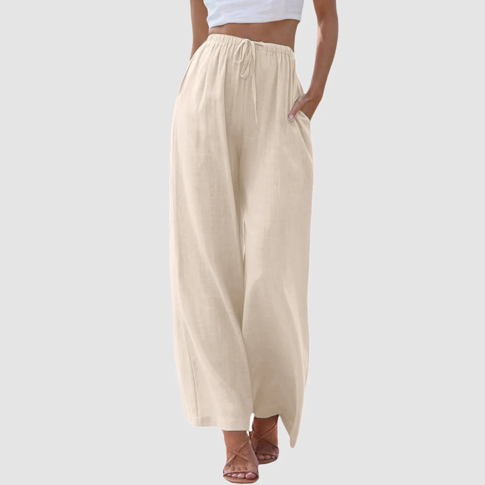Ravora Paris™ | Pantalon confort à jambe large et taille haute