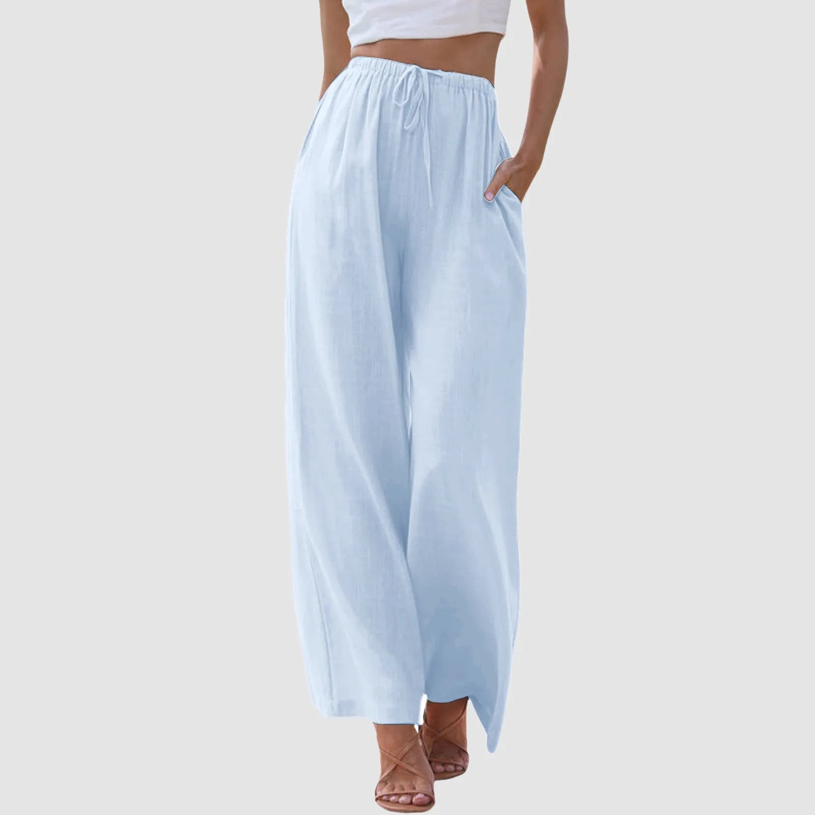 Ravora Paris™ | Pantalon confort à jambe large et taille haute