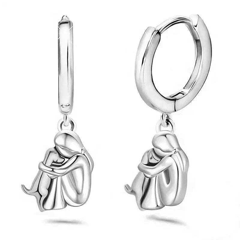 Ravora Paris™ | Boucles Icône Chien (Fermoir Rond)