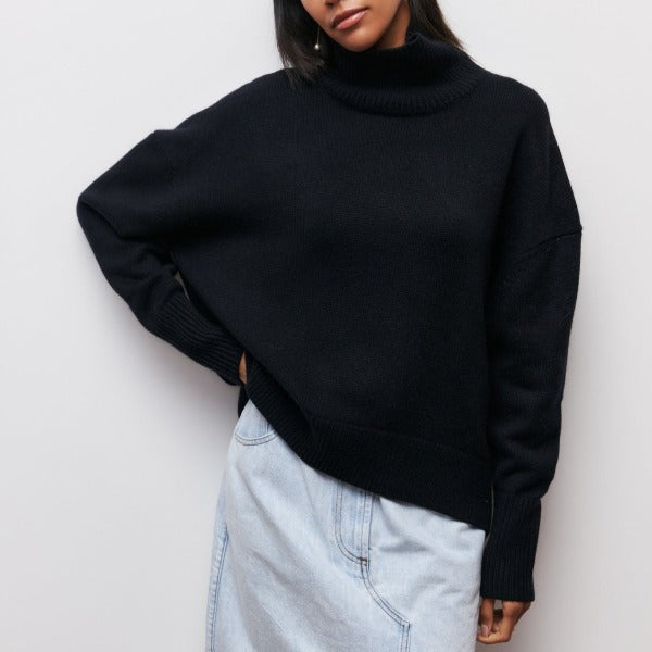 Ravora Paris™ | Pull à Col Montant Élégance